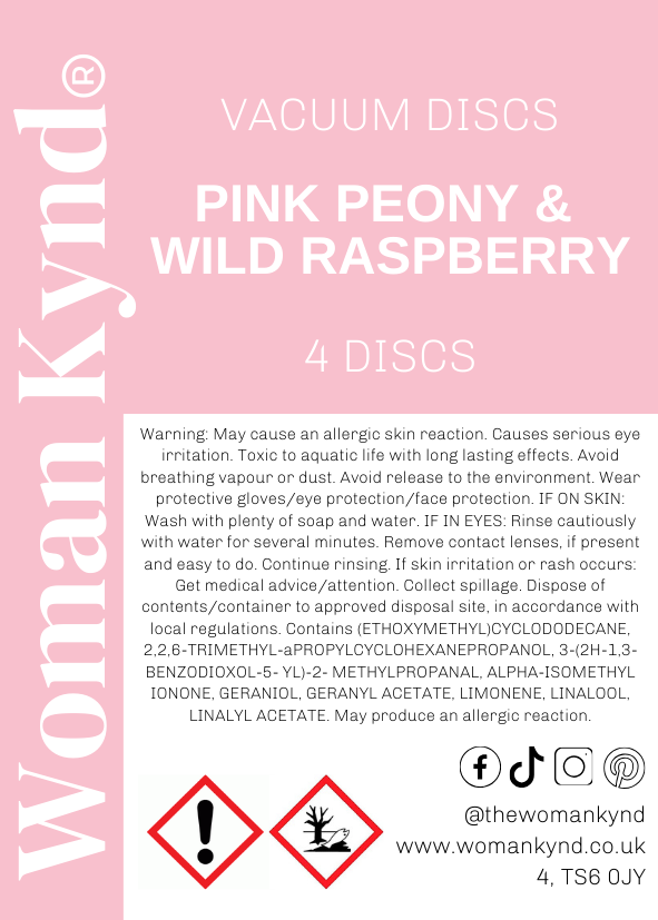 Pink Peony & Wild Raspberry Vacuum Discs