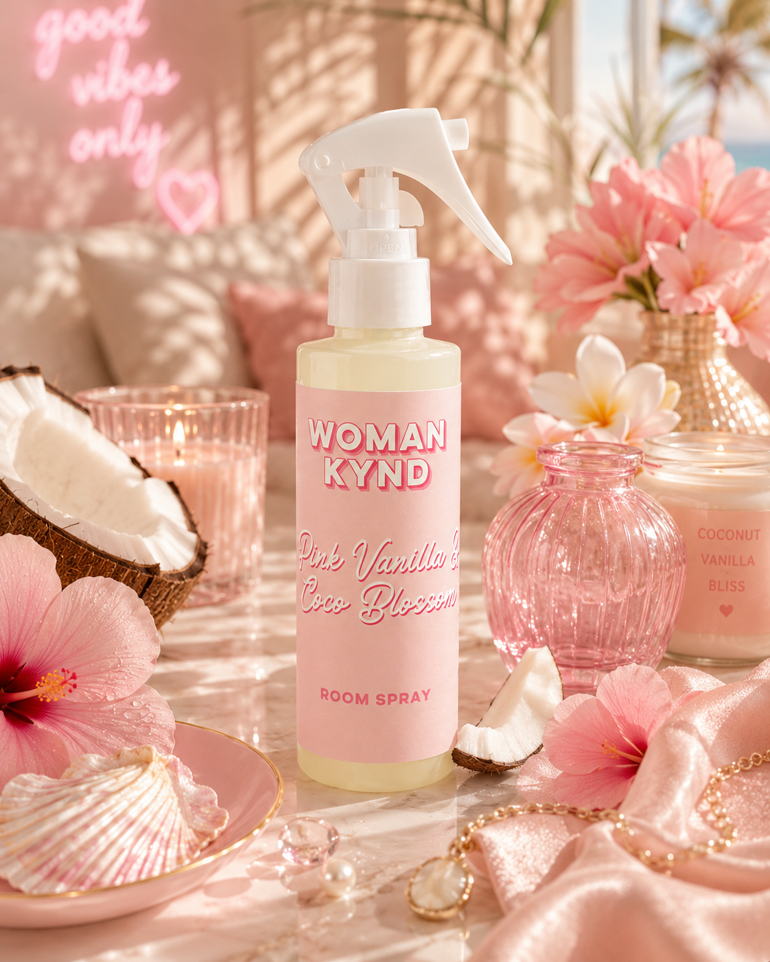 Pink Vanilla & Coco Blossom Room Spray