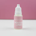 A small white bottle with a pink label that reads 'FRAGRANCE HOOVER LINES' on a pink background.