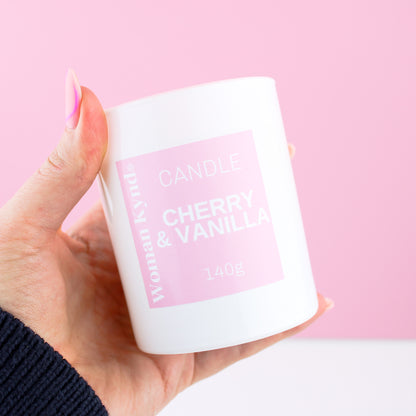 Cherry & Vanilla Scented Candle