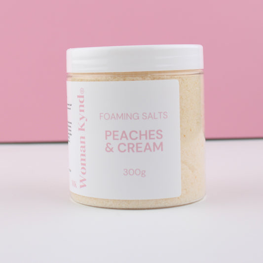 Peaches & Cream Foaming Bath Salts