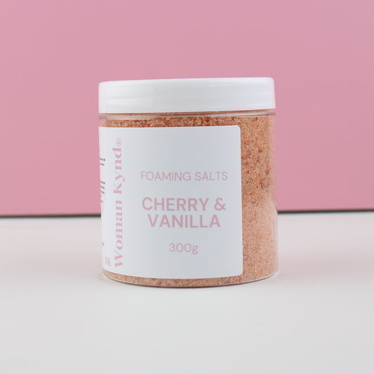 Cherry & Vanilla Foaming Bath Salts