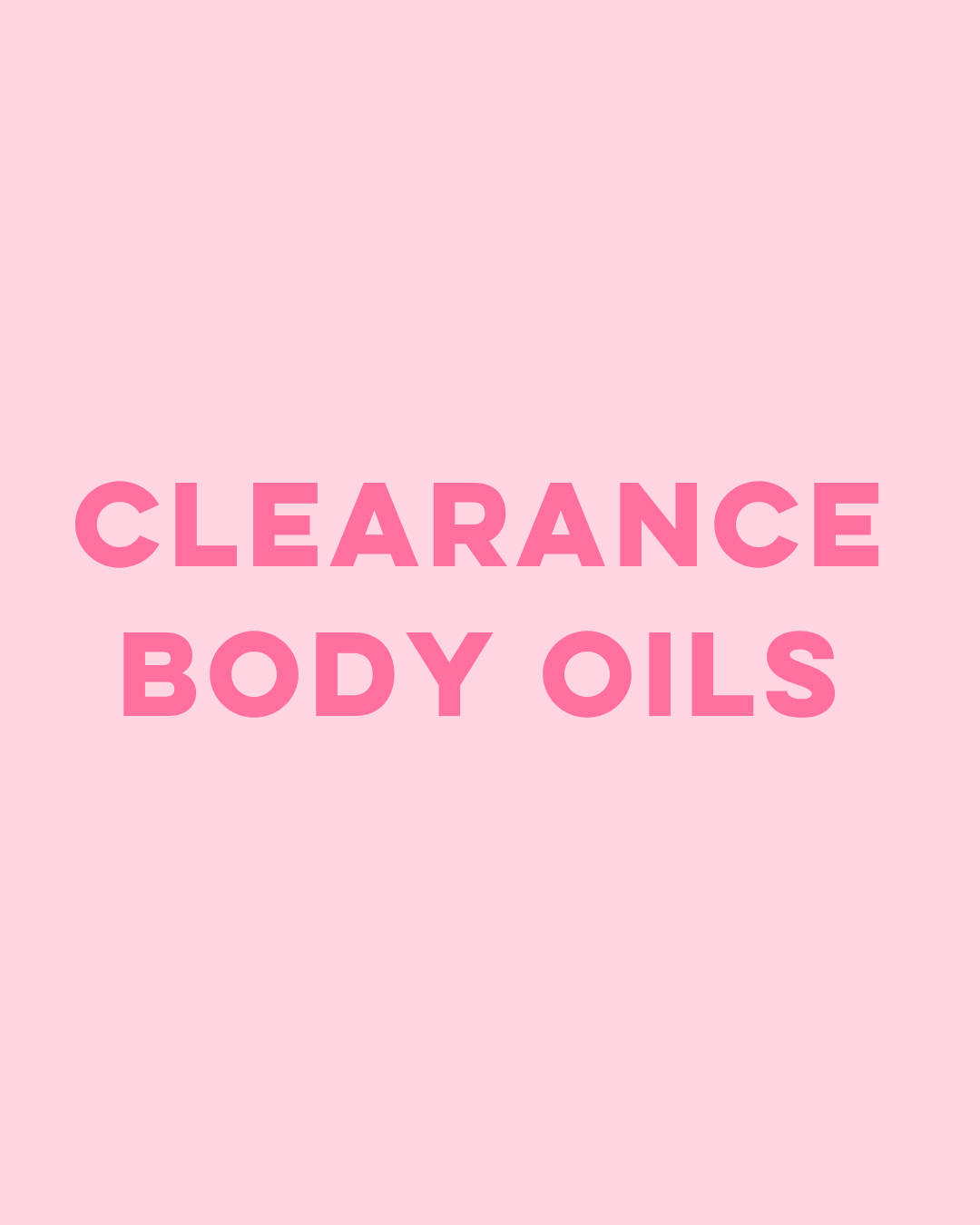 Clearance Body Oils