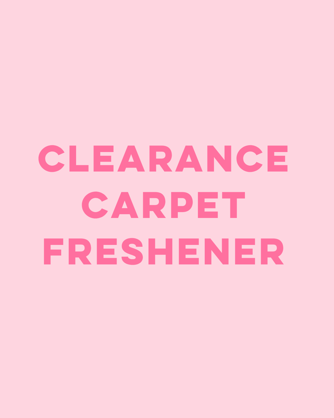 Clearance Carpet Freshener