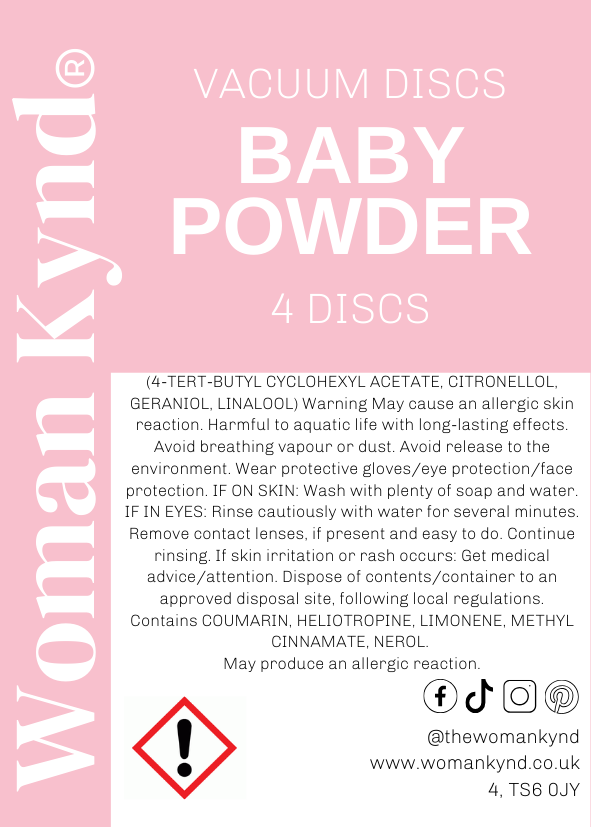 Baby Powder Vacuum Discs